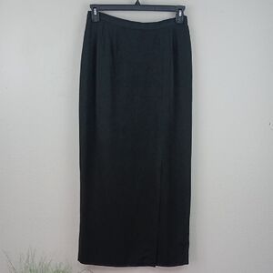 Doncaster Womens Classic Black Pencil Maxi Skirt Sz 10 Casual Formal Work